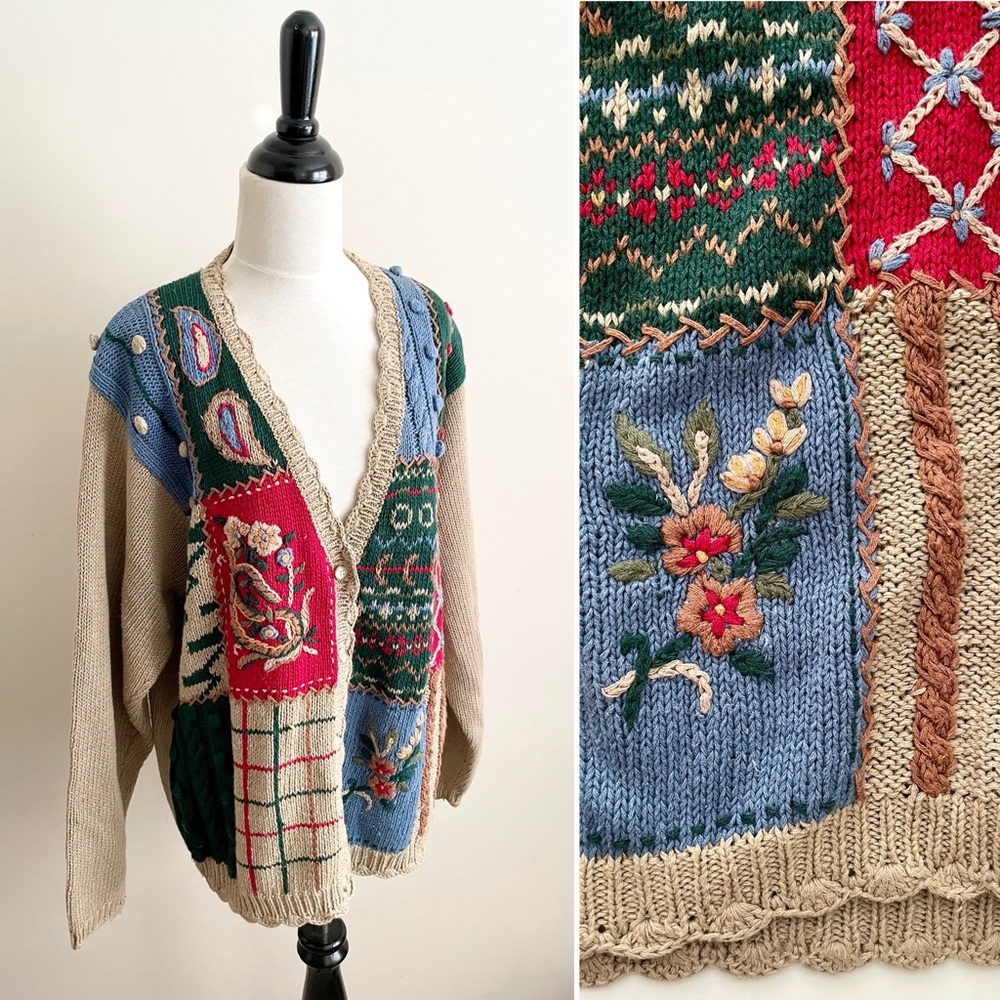 Vintage Fall Novelty Cardigan